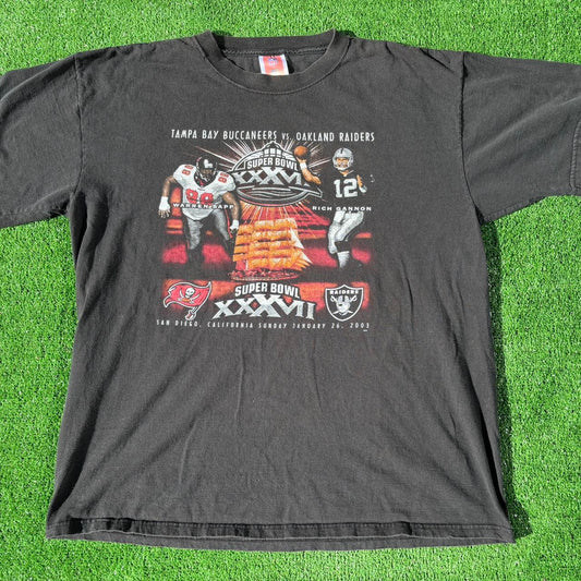 Vintage Super Bowl Raiders vs Buccaneers T-Shirt