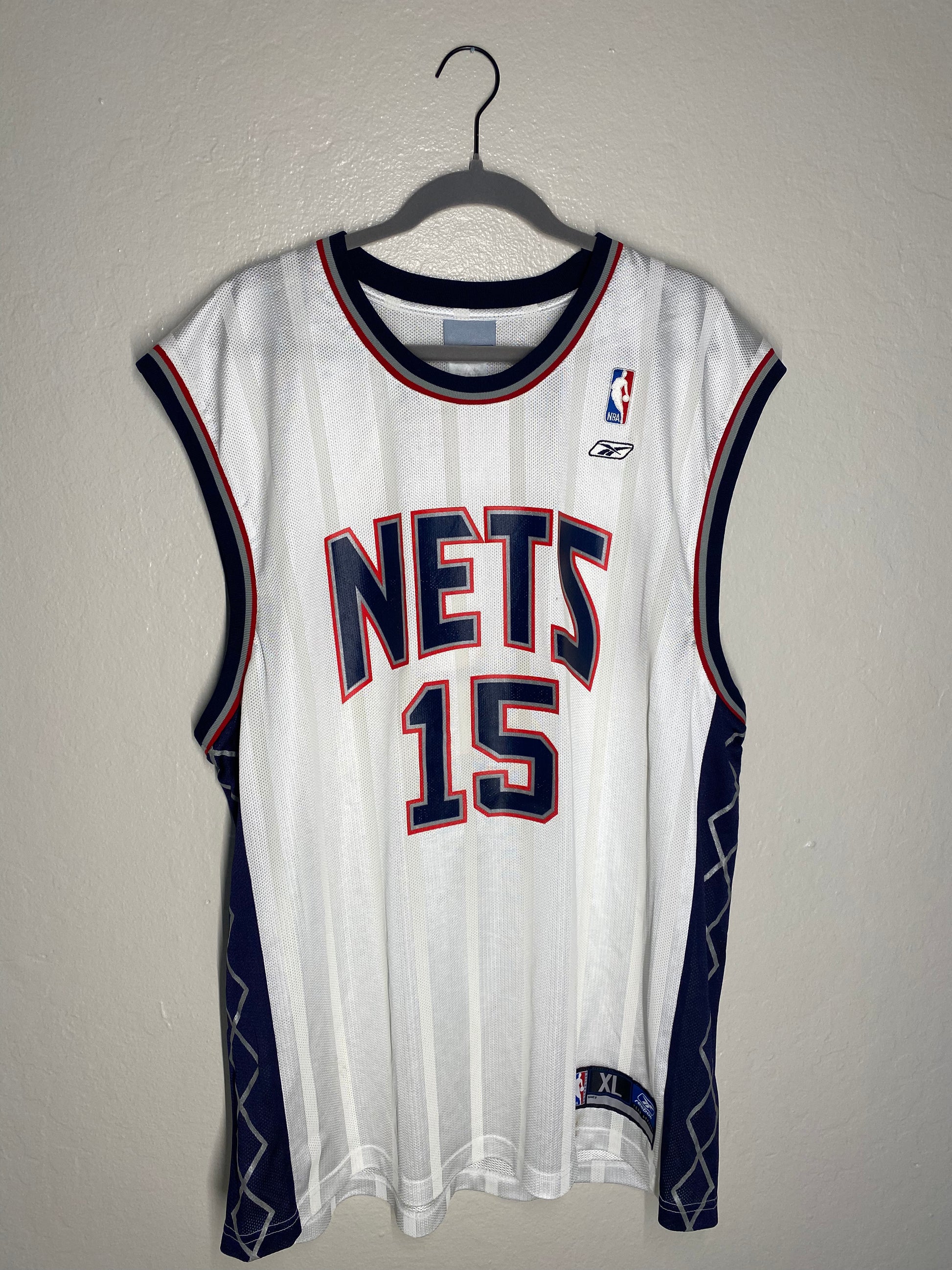 New Jersey Nets: Vince Carter 2004/05 Silver Reebok Jersey (L