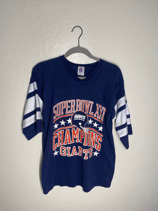 New York Giants Super Bowl XXI Logo 7 Shirt